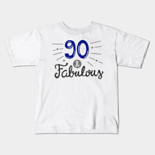 90th birthday t-shirt Kids T-Shirt